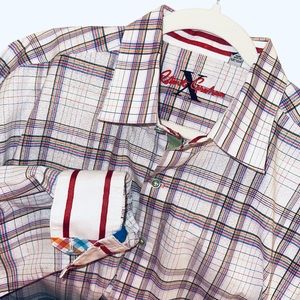*Robert Graham X Men’s Sz 2XL Multicolor Plaid Button Up Long Sleeve Shirt EUC